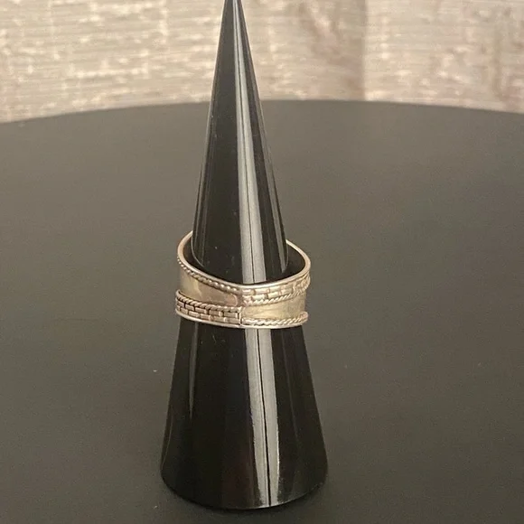 Sterling Silver Vintage Boho Spoon Ring 7 Stamped - Picture 7 of 12